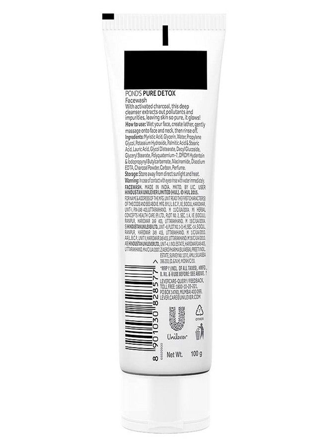 Pond's Pond's Pure White Anti Pollution Face Wash, 100g - Image 2