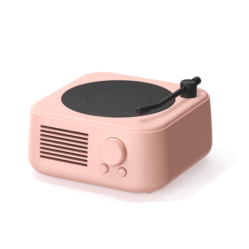 Bluetooth Speaker Custom Logo Mini Portable Wireless Small Audio Home Ornaments Desktop Retro Small Bluetooth Audio dark green - Image 2