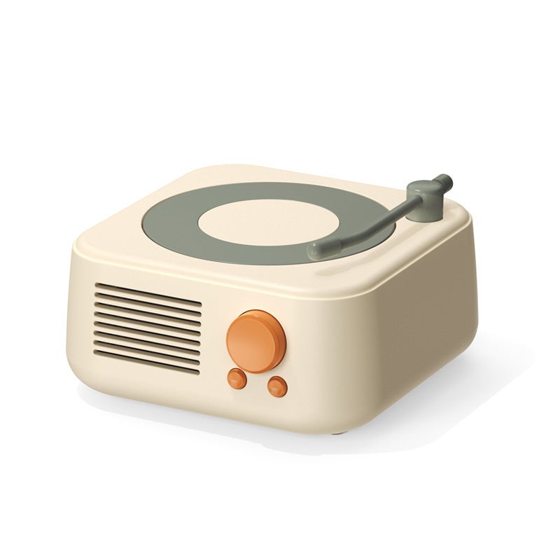 Bluetooth Speaker Custom Logo Mini Portable Wireless Small Audio Home Ornaments Desktop Retro Small Bluetooth Audio dark green - Image 4