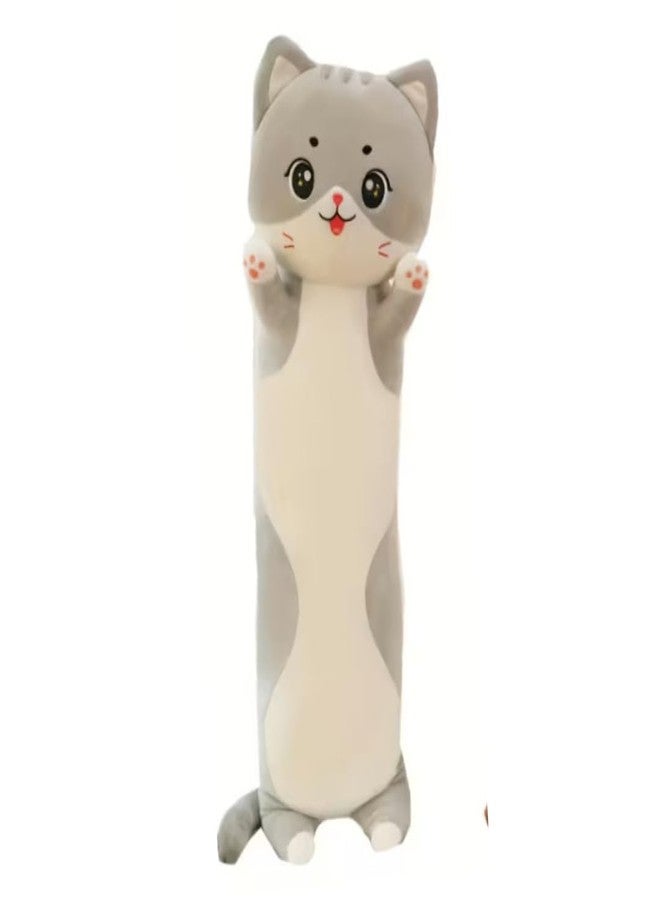 TechMax Solution Charming Long Cat Plush Cushion Soft Toy Pillow for Kids Adults Home Decoration - Image 1