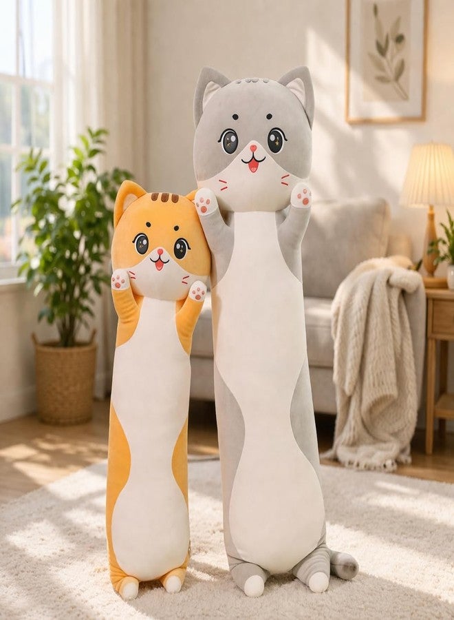 TechMax Solution Charming Long Cat Plush Cushion Soft Toy Pillow for Kids Adults Home Decoration - Image 2