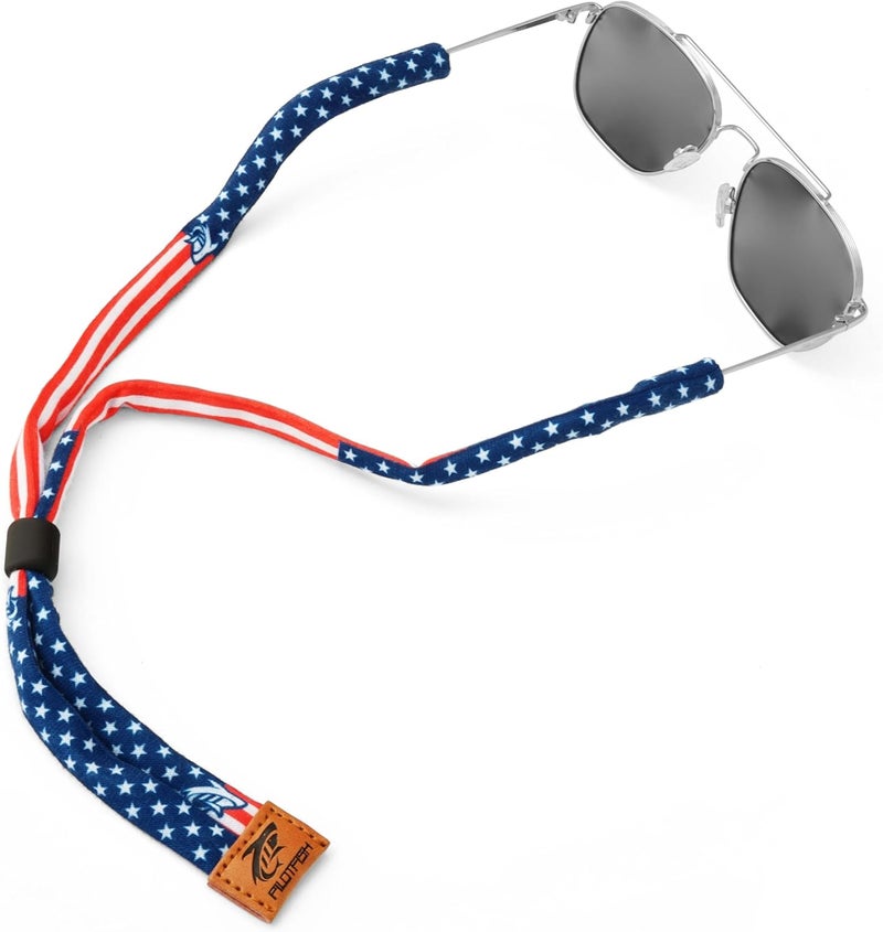Pilotfish Premium Cotton Eyewear Retainer Sunglass Strap - Multiple Design Options - Soft & Durable Sunglass Holder - Image 1