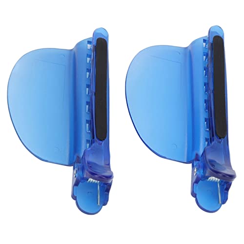 Ymiko Sectioning Clip 2PCS Heat Insulation Easy Speed Separator Clip for Wig Extension Hair Blue - Image 1
