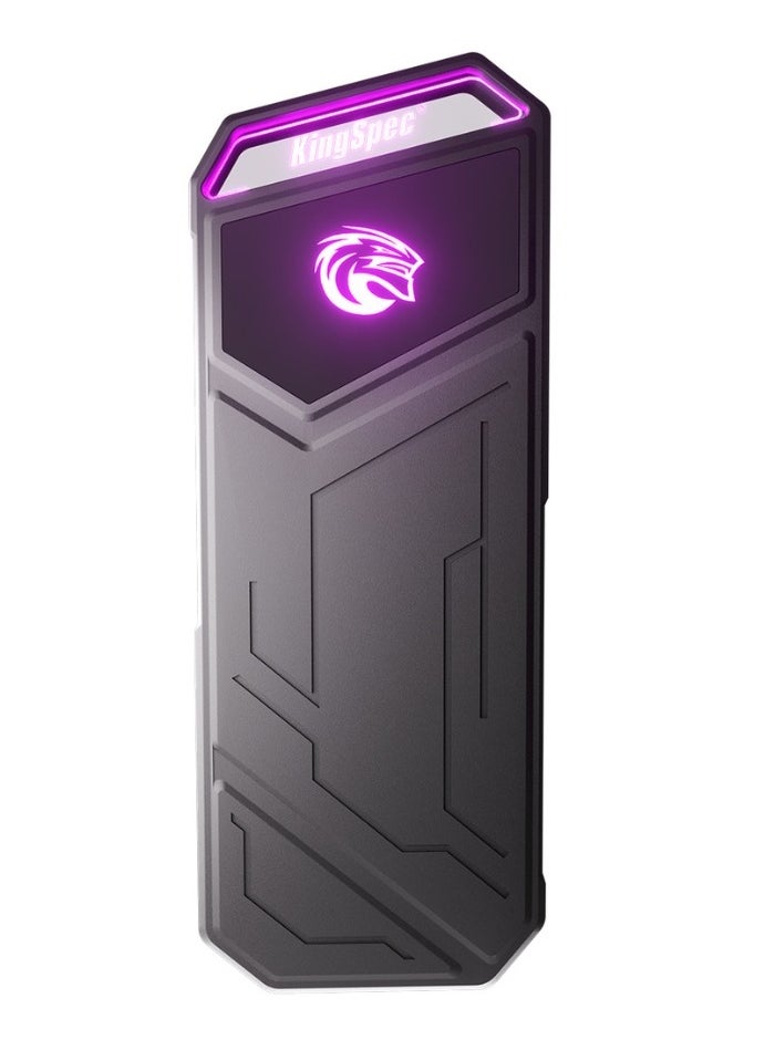كينجس بيك Z5 1 تيرابايت SSD خارجي محمول مع ضوء RGB - ما يصل إلى 2100 ميجابايت/ثانية، حافظة من سبائك الزنك، واجهة USB 3.2 Gen2x2، محركات الأقراص الصلبة ذات الحالة الصلبة القصوى، متوافقة مع الهاتف المحمول/PS5/الكمبيوتر المحمول/التلفزيون/الكمبيوتر الشخصي  - Image 2