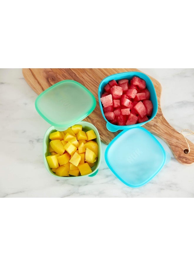 NUK NUK Suction Bowl and Lid, Assorted Colors, 2 Pack, 6+ Months  - Image 5