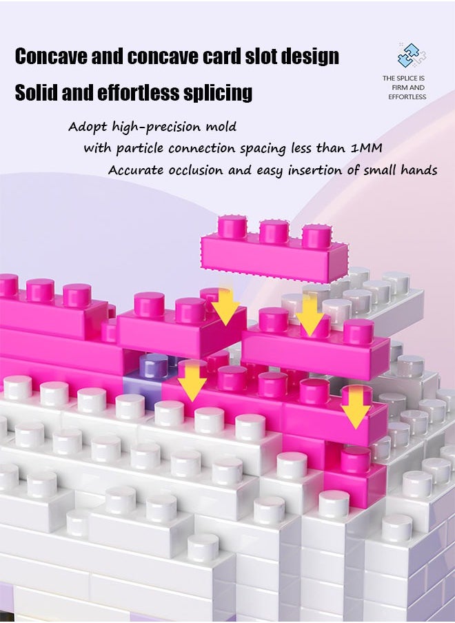 Model - DIY Micro Particle Assembling Building Blocks Model, Made of High-Quality ABS Plastic With Smooth Edges, Can Spark Your Children's Creative and Imaginative Play, Enhance Hand-Eye Coordination Skills - Image 1