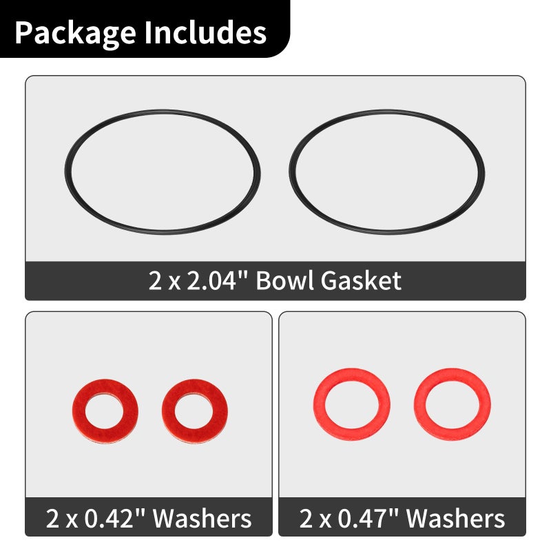 CLSR2U Carburetor Float Bowl Gasket Kit, Compatible with Hon da GX120 GX160 GX200 GXV120 GXV140 GXV160 Engine, Carburetor Replacement Lawn Mower Accessories Replace for 16010-ZE1-812 - Image 3