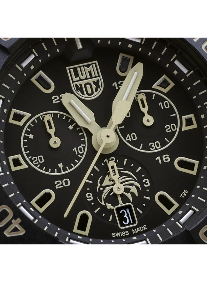 Luminox Men's Chronograph Round Shape Rubber Wrist Watch XS.3590.NSF.SET - 45 Mm  - Image 4