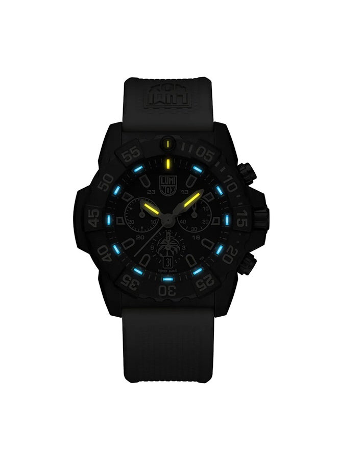 Luminox Men's Chronograph Round Shape Rubber Wrist Watch XS.3590.NSF.SET - 45 Mm  - Image 2