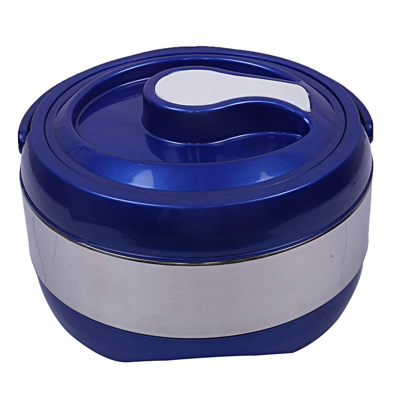 Kuber Industries Stainless Steel 1 Piece Insulated Casserole HOTPOT 2000 Ml (Blue),CTKTLUG748 - Image 2
