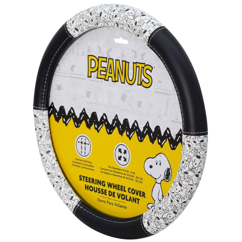Plasticolor 006794R01 Peanuts Snoopy Expressions Steering Wheel Cover - Image 4