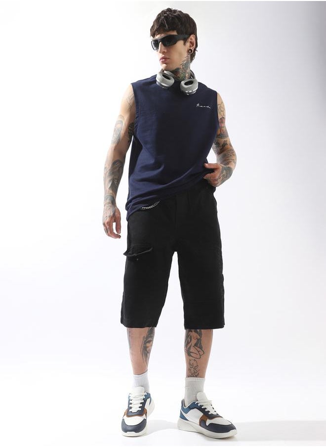 Hubberholme Men Solid Sleeveless T-shirt  - Image 2