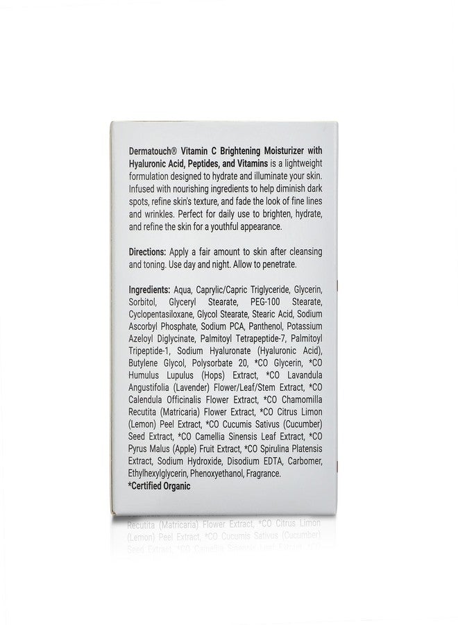 DERMATOUCH مرطب ديرماتوتش بفيتامين سي مع حمض الهيالورونيك، ببتيدات وطحالب بحرية، 1.75 أونصة سائلة - صنع في أمريكا - Image 2