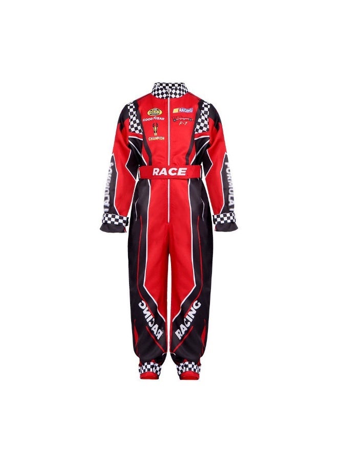 general Breathable Race Car Driver Costume Kids Jumpsuit for Halloween Costume for Kids - Image 2