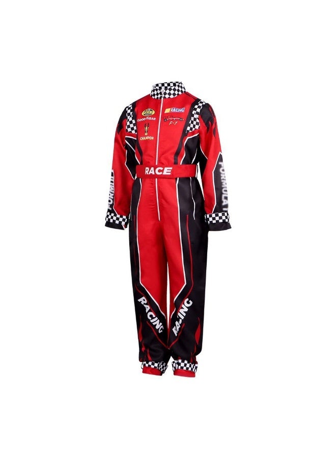 general Breathable Race Car Driver Costume Kids Jumpsuit for Halloween Costume for Kids - Image 3