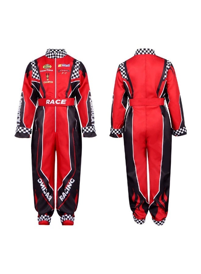 general Breathable Race Car Driver Costume Kids Jumpsuit for Halloween Costume for Kids - Image 1