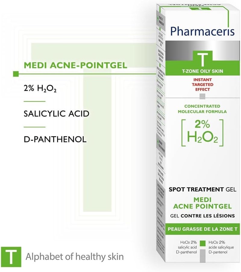 Pharmaceris T Spot Treatment Medi Acne-Pointgel, 10ml - 2% Hydrogen Peroxide with Salicylic Acid and D-Panthenol for Rapid Acne Treatment - Image 4
