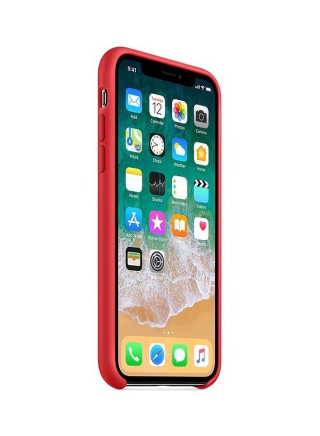 Silicone Case Cover For Apple iPhone Xs Max Red - Image 2