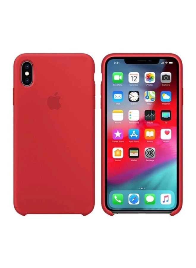 Silicone Case Cover For Apple iPhone Xs Max Red - Image 3