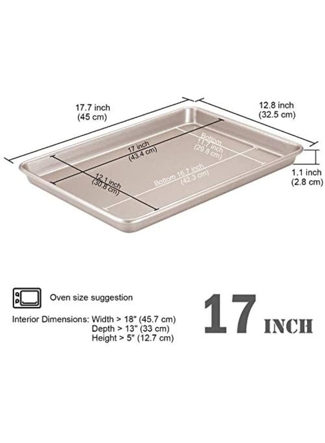 chefmade صينية بسكويت غير لاصقة من CHEFMADE، لون الشمبانيا - Image 4