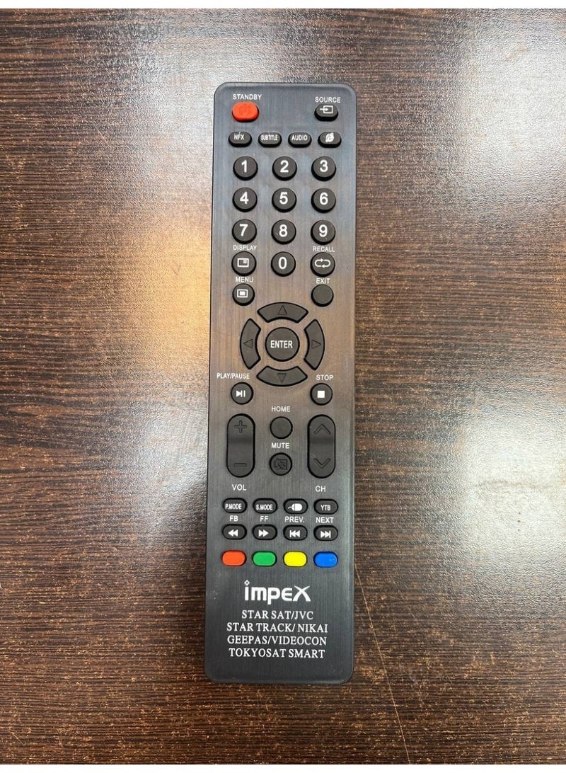Universal Smart TV Remote Control for Impex, Star Sat, JVC, Star Track, Nikai, Geepas, Videocon & Tokyosat – Compatible with LCD/LED Models - Image 3