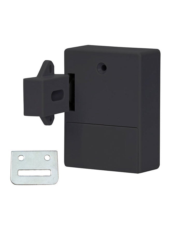 NIBEMINENT Smart Sensor Double Door Cabinet Lock Black 8.5 x 6.3 2.9cm - Image 1