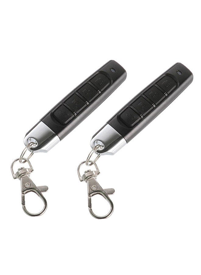Generic 2 Packs 433MHz Car Alarm Garage Door Remote Controller Duplicator Clone Code Scanner Transmitter Security Alarm Electronic Gates 4 Keys Remote Control Key Duplicator,Black  - Image 1