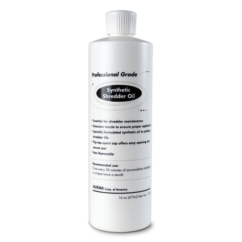 Aurora SL16 Professional Grade Synthetic Shredder Oil 16 Oz FlipTop Leak Proof Bottle Synthetic Shredder Oil 16 oz Bottle - Image 2