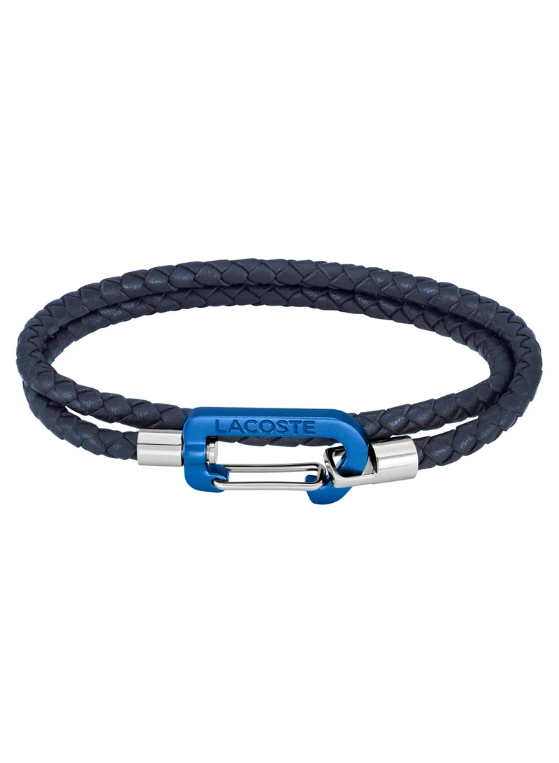 LACOSTE Lacoste Men's Blue Braided Leather Cord - 2040315