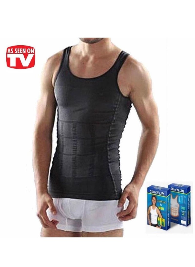 SLIM'N LIFT - Slimming Body Shaper Vest For Men Black - Image 1