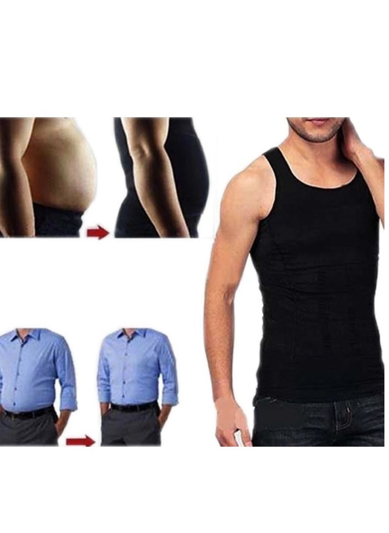 SLIM'N LIFT - Slimming Body Shaper Vest For Men Black - Image 1