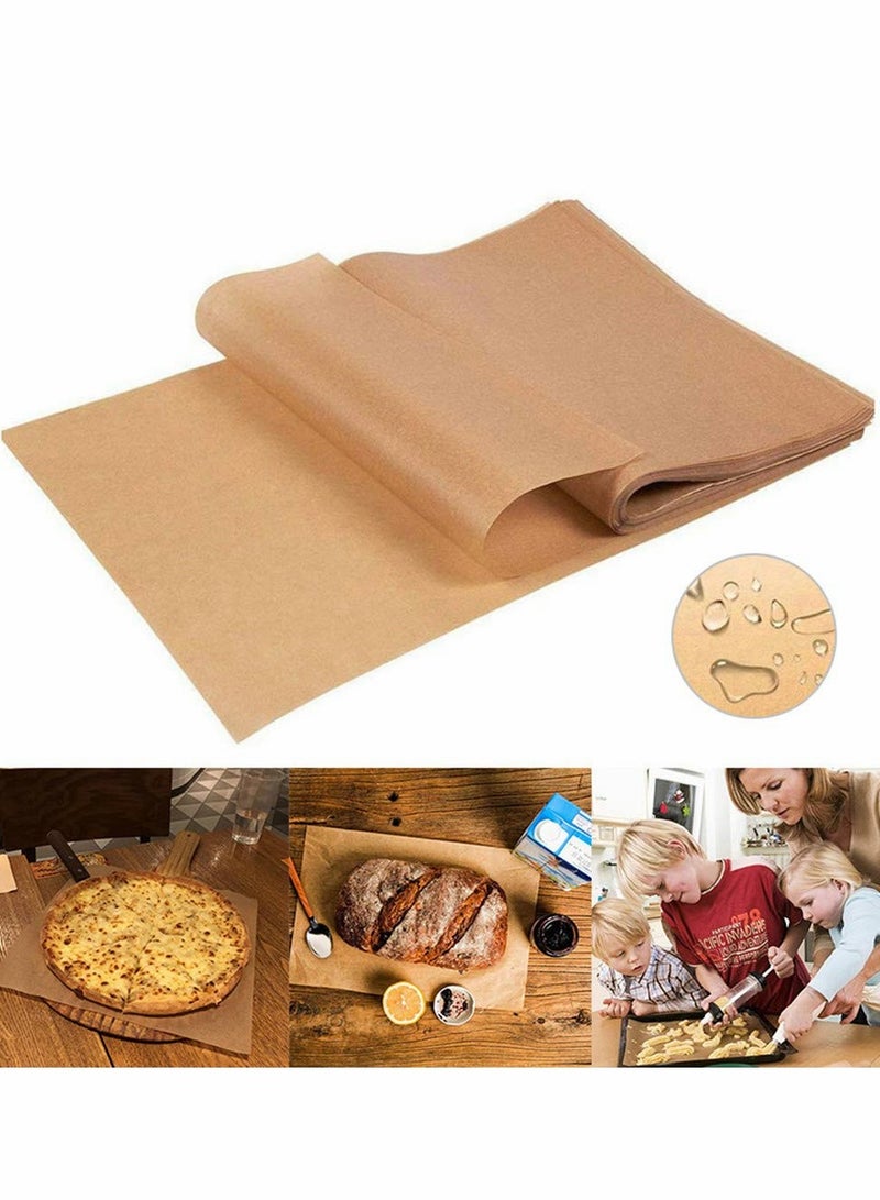 Parchment Paper Baking Sheets 8 x12 Inches 100 Pcs Precut Non-Stick Parchment Paper for Baking Cooking Grilling Frying and Steaming Unbleached Fit for Quarter Sheet Pans - Image 1
