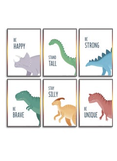 6 Pack Jungle Nursery Wall Decor Art Pictures, Safari Dinosaur Wall Prints Cartoon Animal Wall Murals Poster for Baby Kids Bedroom Living Room Bathroom-30x21cm Wall Decor Unframed - pzsku/Z9DDA33918CBE6DC22364Z/45/_/1698650760/7758dd8b-ed13-4b65-a064-ab305ebaaaa4