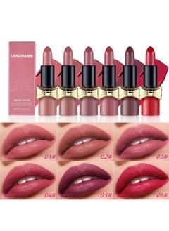 Jolilab 3 Pcs Velvet Matte Lipstick Set Waterproof Long Lasting High Pigmented Nude Moisturizer Non-Stick Cup Women Lip Makeup, Perfect For For Girls And Women(02#+04#+06#, 1)  - Image 1