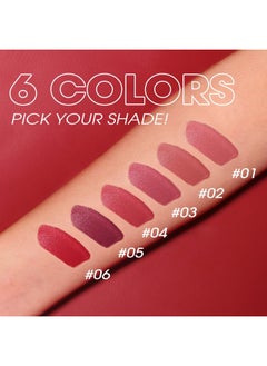 Jolilab 3 Pcs Velvet Matte Lipstick Set Waterproof Long Lasting High Pigmented Nude Moisturizer Non-Stick Cup Women Lip Makeup, Perfect For For Girls And Women(02#+04#+06#, 1)  - Image 2