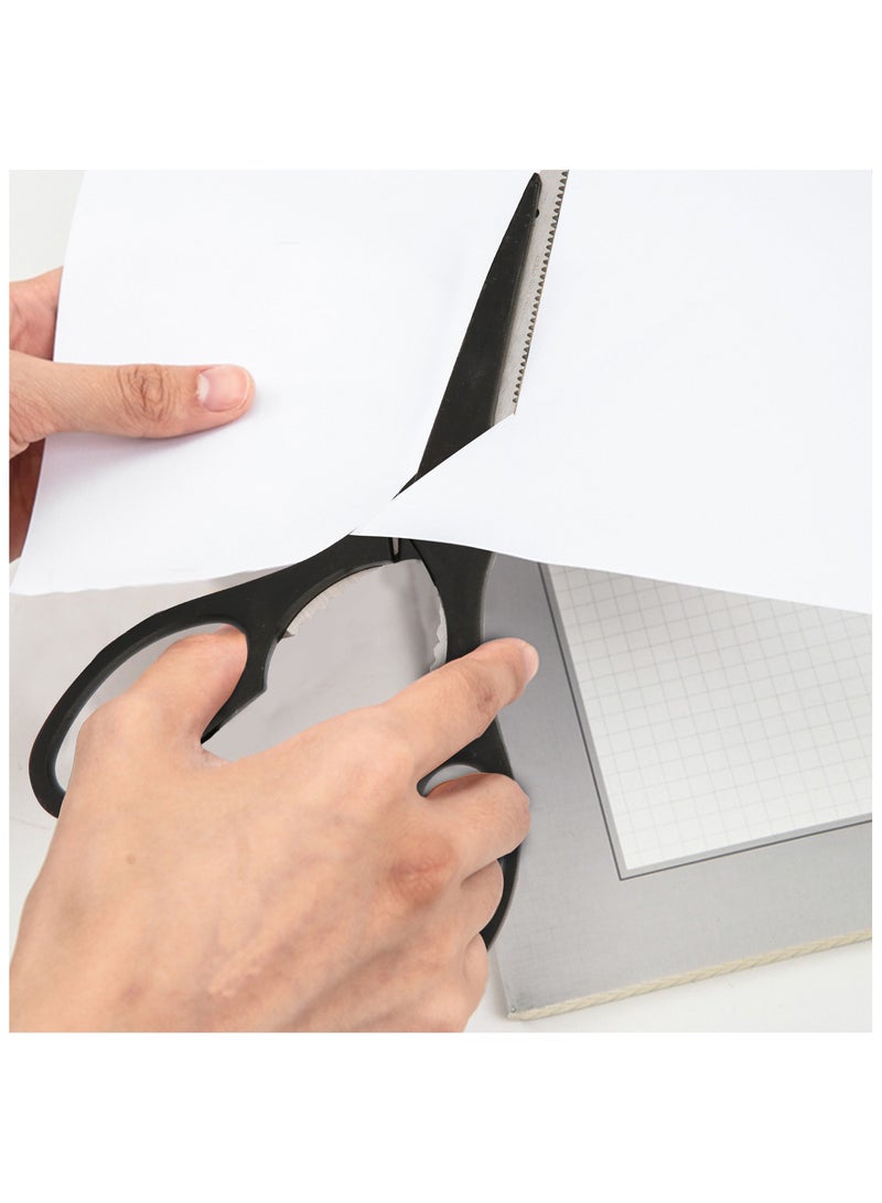 KSEIBI Multipurpose scissors, Durable, Stainless Steel,  Sharp Edges, Precision Cutting, All-Purpose, Sharp Edge Shears with Comfort-Grip Handles for Office Home School Sewing Fabric Craft Supplies. - Image 3