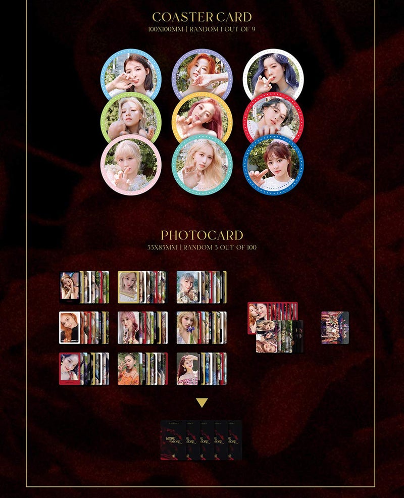 JYP Twice - More u0026 More (9th Mini Album) Album+Extra Photocards Set (Random ver.) - Image 4