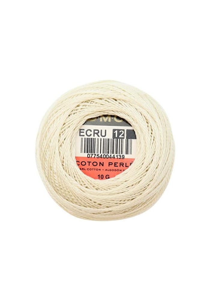 DMC 116 Ecru Pearl Cotton Thread Ball, Size 12 - 141 Yards - Image 3