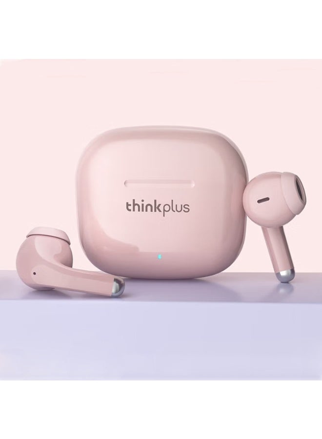Wireless Bluetooth earbuds with semi-in-ear design, long battery life, compatible with various systems, compact and portable, perfect as a birthday, Christmas, and New Year's gift for friends - Pink - Image 2