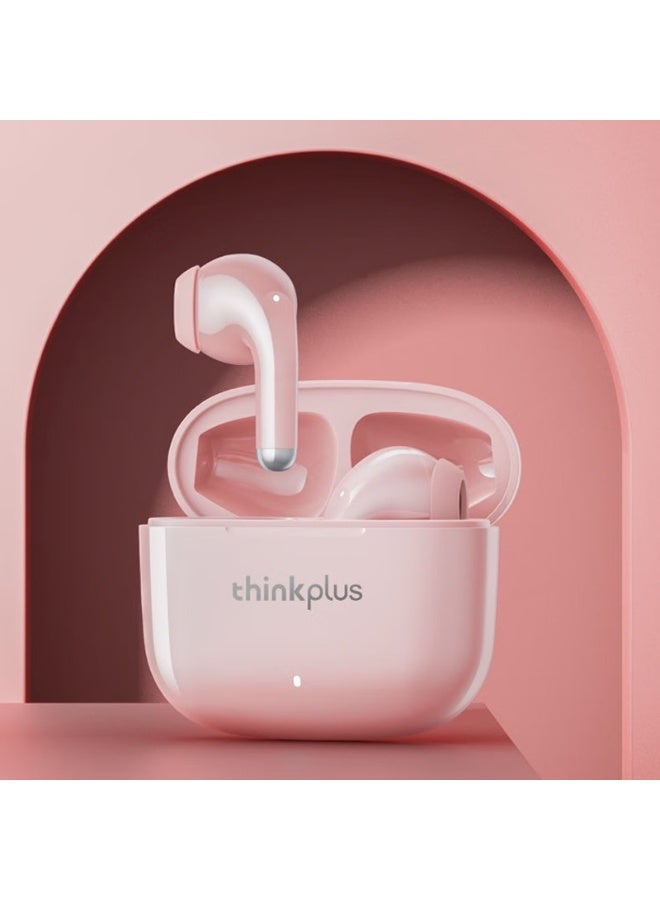 Wireless Bluetooth earbuds with semi-in-ear design, long battery life, compatible with various systems, compact and portable, perfect as a birthday, Christmas, and New Year's gift for friends - Pink - Image 1
