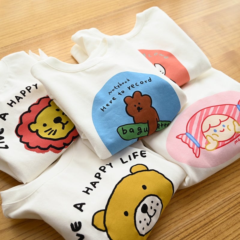 Basic Small White T Children'S Solid Color Long Sleeve Top Boys And Girls Cartoon Base Shirt Autumn New Children'S Wear - Image 2