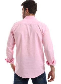 WHITE RABBIT Regular Fit Long Sleeve Linen Men's Shirt  - Image 3
