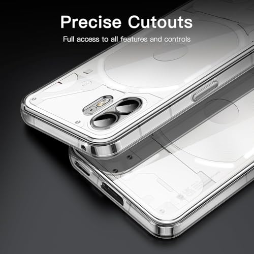 REALCASE Silicone Nothing Phone 2 Back Cover Case | Scratch Resistant Protective Crystal Clear Transparent | Bumper Back Cover Case for Nothing Phone 2 - Image 5