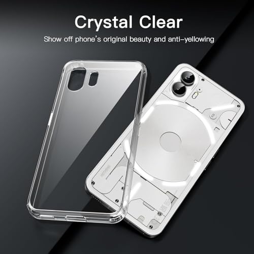 REALCASE Silicone Nothing Phone 2 Back Cover Case | Scratch Resistant Protective Crystal Clear Transparent | Bumper Back Cover Case for Nothing Phone 2 - Image 4