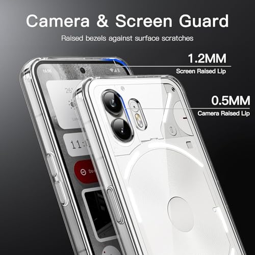 REALCASE Silicone Nothing Phone 2 Back Cover Case | Scratch Resistant Protective Crystal Clear Transparent | Bumper Back Cover Case for Nothing Phone 2 - Image 3