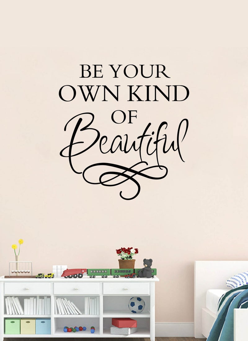Spoil Your Wall Be Your Own Kind of Beautiful Washroom Quote Wall Decal - Wall Arts Home Décor - Wall Sticker, 60x60 cm by Spoil Your Wall  - Image 1