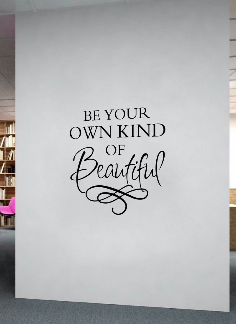Spoil Your Wall Be Your Own Kind of Beautiful Washroom Quote Wall Decal - Wall Arts Home Décor - Wall Sticker, 60x60 cm by Spoil Your Wall  - Image 2