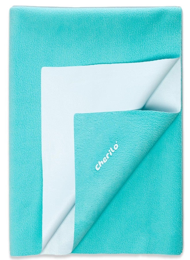 Cherilo Quick Dry Waterproof Protector Baby Dry Sheet, Large (100cm X 140cm)| Sea Green - Image 1