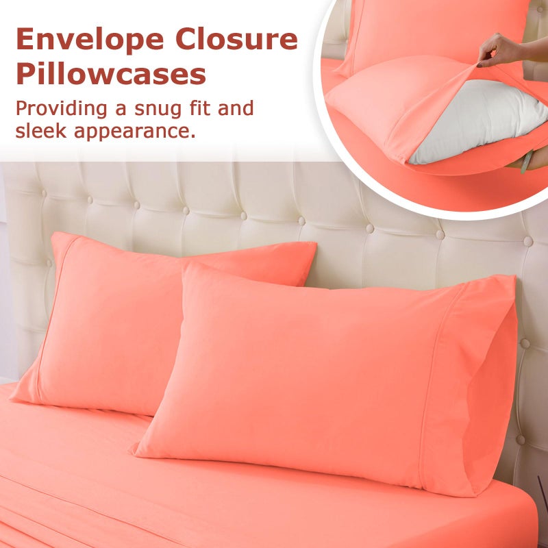 Homilay King Size Bed Sheet Set - 4 Piece Soft Microfiber Sheets with Deep Pockets  Cooling Technology  and Wrinkle-Free Pillowcase. Hotel-Quality  Durable Bedding  Desert Flower - Image 5