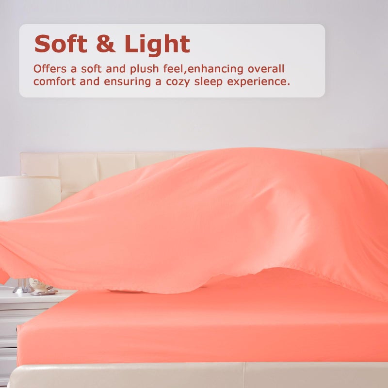 Homilay King Size Bed Sheet Set - 4 Piece Soft Microfiber Sheets with Deep Pockets  Cooling Technology  and Wrinkle-Free Pillowcase. Hotel-Quality  Durable Bedding  Desert Flower - Image 2